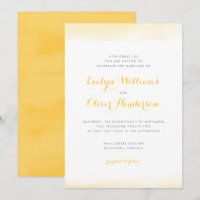 Golden Watercolor Dip Wedding