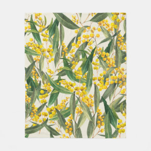 Golden Wattle (Acacia pycnantha) ist eine australi Fleecedecke