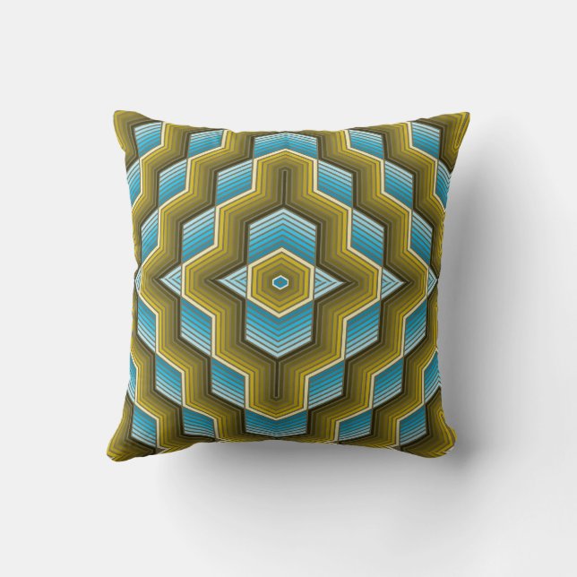 Golden Wave Reversible Throw Kissen (Rückseite)