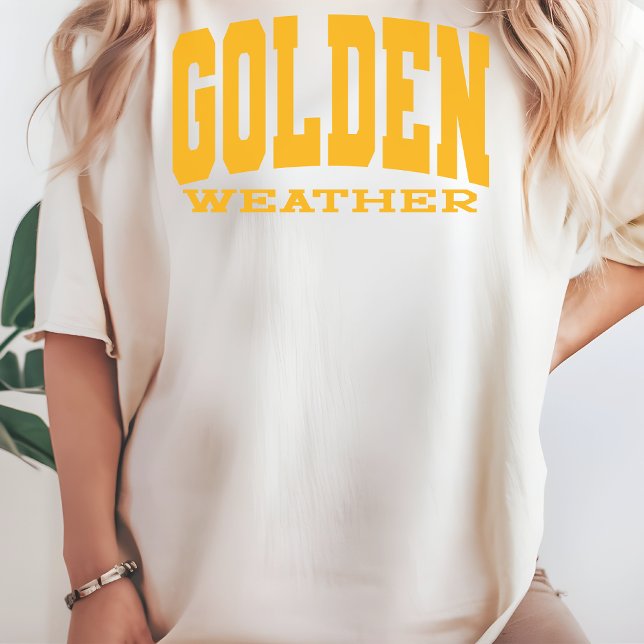 Golden Weather Shirt Beachy Vacation Shirt für sie (golden weather shirt, summer vibes shirt, beachy vibes tee, vacation t-shirt, summer t-shirt,)