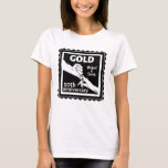 Golden Wedding Anniversary Holding Hands 50th T-Shirt<br><div class="desc">If you would like any help customizing this design,  please use the ask this designer button,  just below this text. A romantic design for your gold wedding anniversary,  when you are celebrating 50 years of marriage. This design has a Vector Illustration of a Holding Hands.</div>