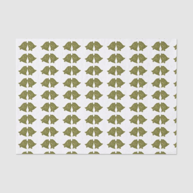 Golden Wedding Bells Seidenpapier (Vorderseite)