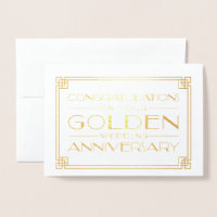 Golden Wedding Jahrestag Herzlichen Glückwunsch