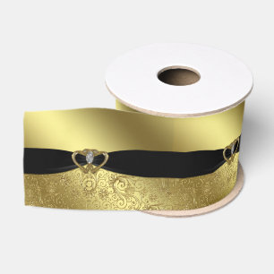 Golden Wedding Jubiläum Ribbon Ripsband