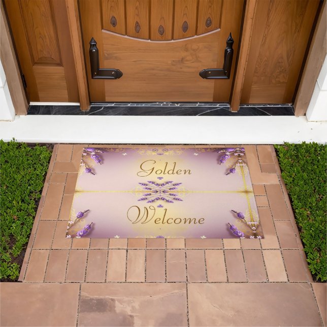 Golden Welcome Doormat Schmidt Stationery Fußmatte (Außenbereich)