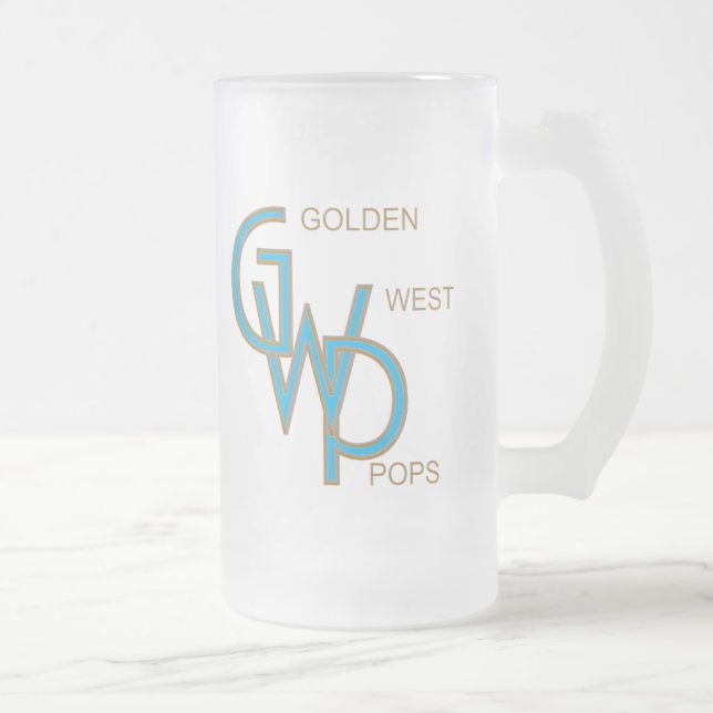 Golden West Pops frostige mit Monogramm Tasse (Rechts)