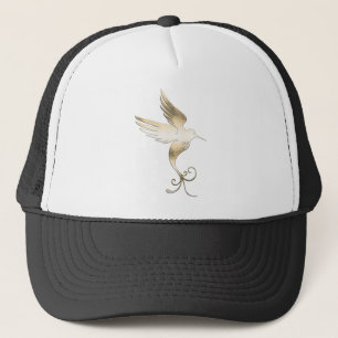 Golden White Bird Truckerkappe