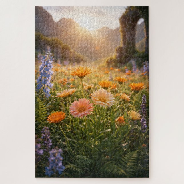 Golden Wildflowers at Sunrise – Cinematic Floral (Vertikal)