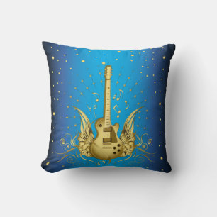 Golden Winged Guitar Kissen