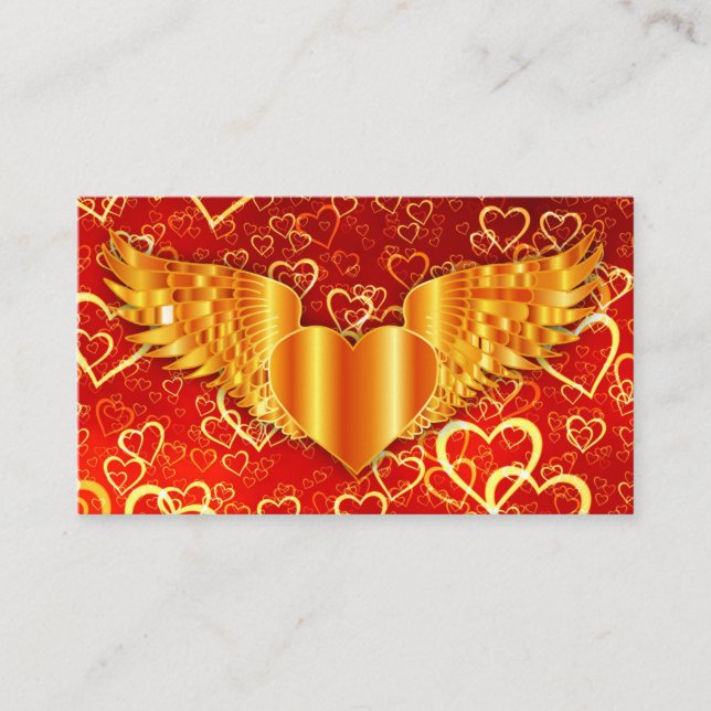 Golden Wings Business Card Visitenkarte (Vorderseite)