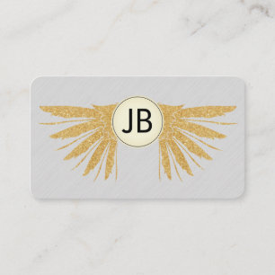Golden Wings / Monogram Visitenkarte