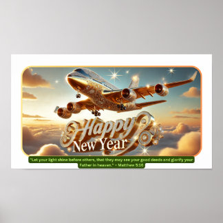 Golden Wings of Celebration Poster