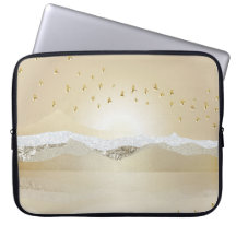 Golden Winter Sunset Berg Reflektion im Wasser