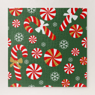 Golden Winter Sweet Snowfall Candy Cane