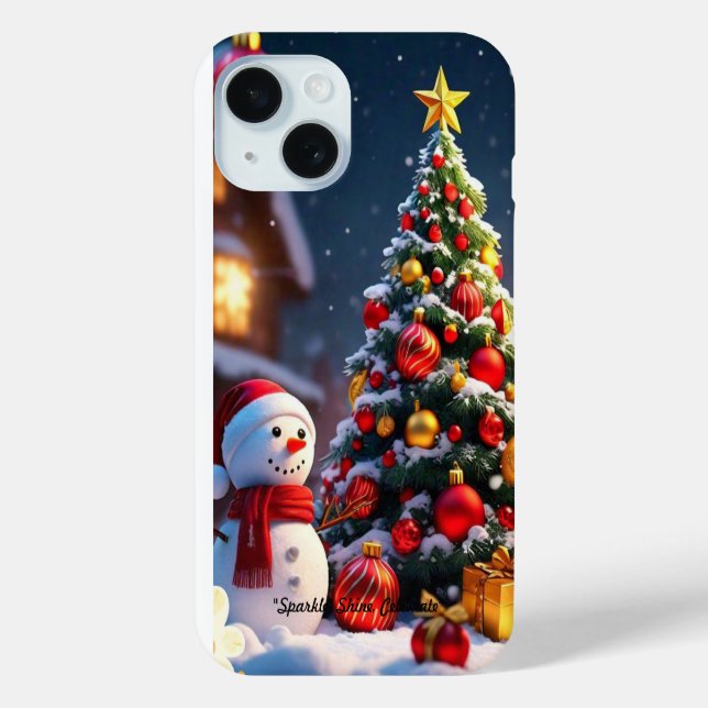 "Golden Winter Wonderland" Case-Mate iPhone Hülle (Rückseite)
