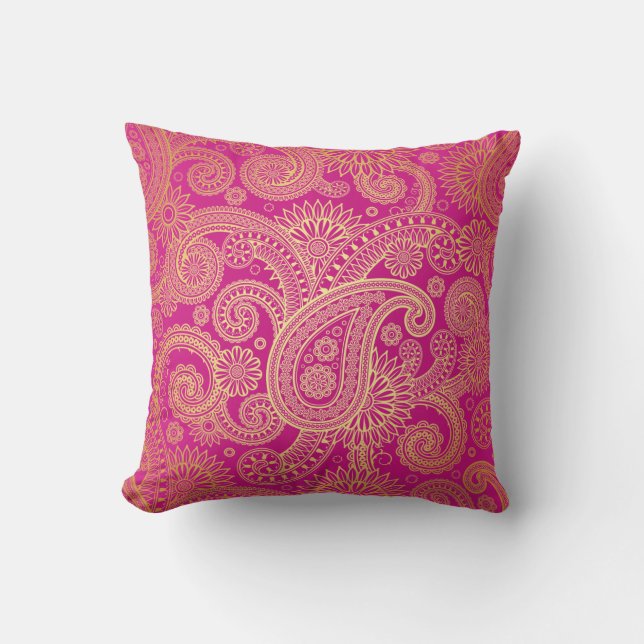 Golden Wirbel American Mojo Pillow Kissen (Vorderseite)