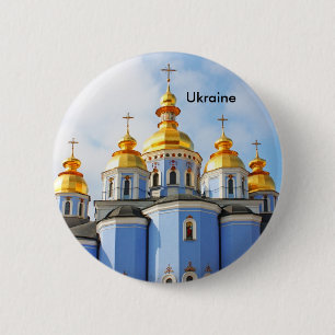 Golden wird in von der Kathedrale in Kiew, Ukraine Button