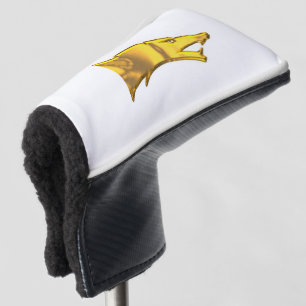 Golden Wolf Head Golfclub Abdeckung Golf Headcover