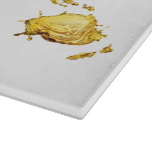 Golden World Map Kitchenmesser Koch Schneidebrett