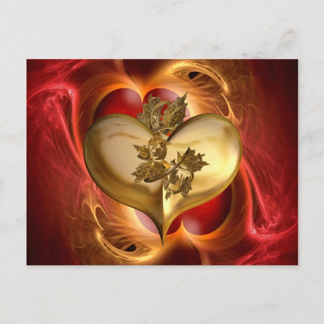 Golden Years / Herz-von-Herzen Postkarte (Vorderseite)