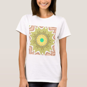 Golden Yellow African Ethnic Stammemuster Art T-Shirt
