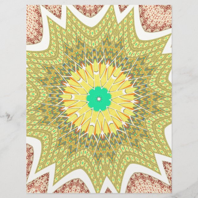 gOLDEN YELLOW Afrikanisches Stammesmuster (Vorderseite)