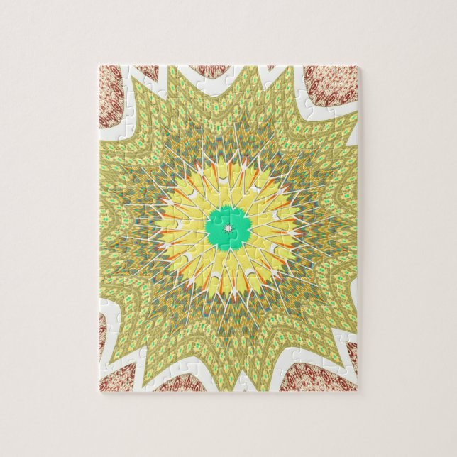 gOLDEN YELLOW Afrikanisches Stammesmuster (Vertikal)