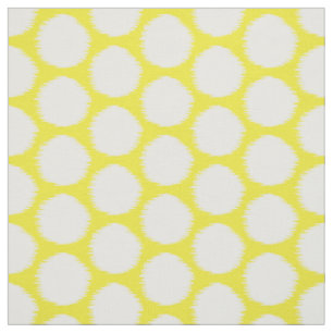 Golden Yellow Asian Moods Ikat Dots Stoff