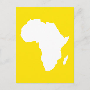 Golden Yellow Audacious Africa Postkarte