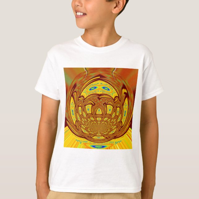 Golden Yellow Baseball Handschuh Kunst, Dichtung u T-Shirt (Vorderseite)