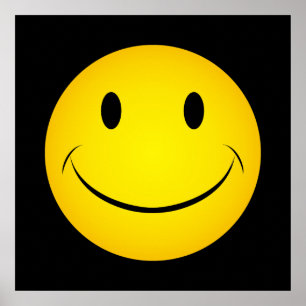 Golden Yellow Face Poster