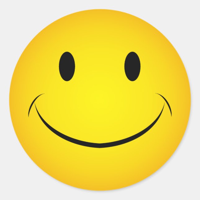 Golden Yellow Face Sticker (Vorderseite)