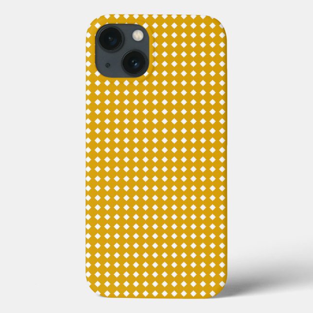 Golden Yellow Geometric Pattern - Niedliche Diaman Case-Mate iPhone Hülle (Rückseite)