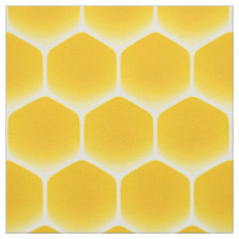 Golden Yellow Honeycomb Large Print 3" Cells Stoff