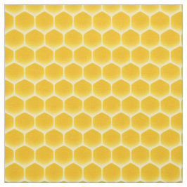 Golden Yellow Honeycomb Medium Print 1" Zellen Stoff