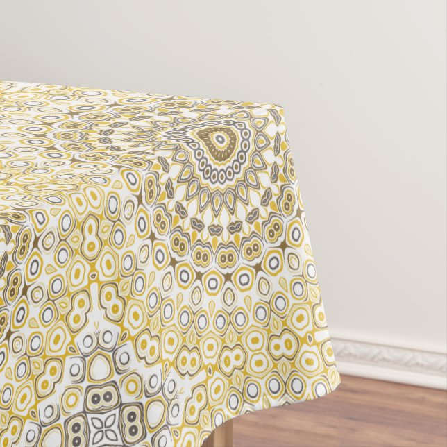 Golden Yellow Mandala Pattern Tischdecke (Beispiel)