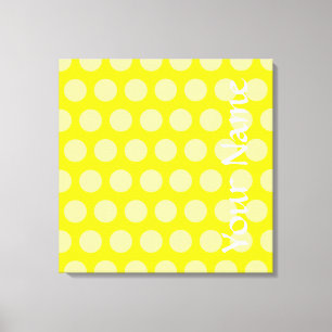 Golden Yellow Marokcan Moods Dots Leinwanddruck