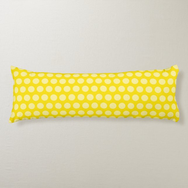 Golden Yellow Marokcan Moods Dots Seitenschläferkissen (Vorderseite)