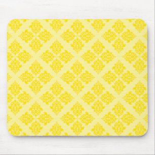 Golden Yellow marokkanischer Damask Mousepad