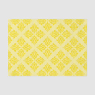 Golden Yellow marokkanischer Damask Seidenpapier
