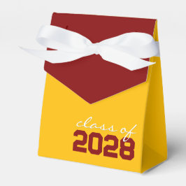Golden Yellow & Maroon Abschluss Gefälligkeitsboxe Geschenkschachtel