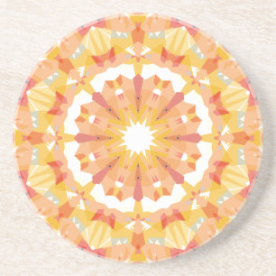Golden Yellow Pink Star Pastel Fun Eclectic Dekora Getränkeuntersetzer