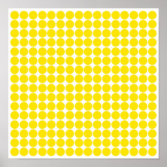 Golden Yellow Safari Dot Poster (Vorne)