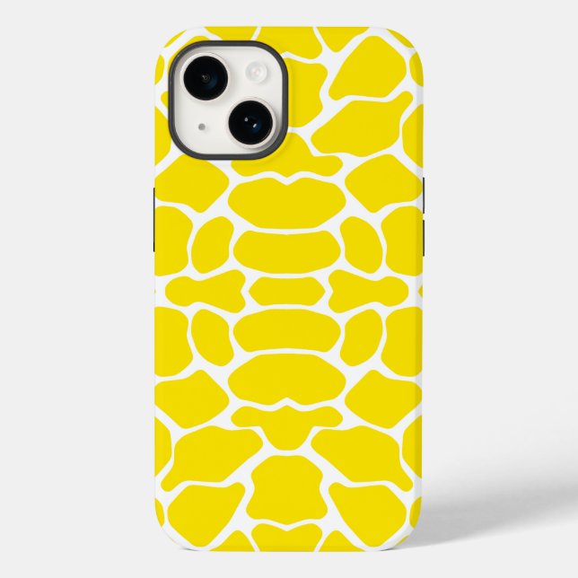 Golden Yellow Safari Giraffe Case-Mate iPhone 14 Hülle (Rückseite)