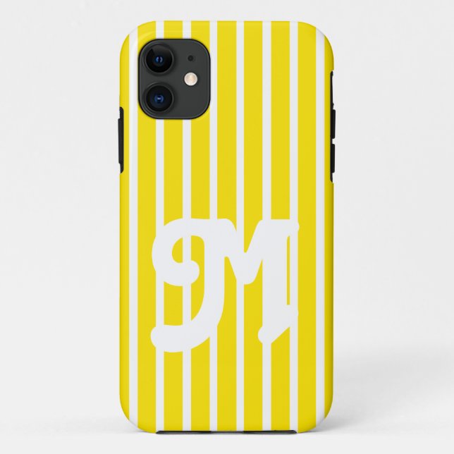 Golden Yellow Safari Streifen Case-Mate iPhone Hülle (Rückseite)