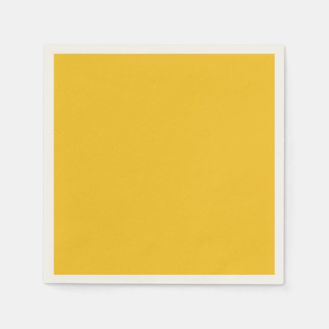 Golden Yellow Solid Color Serviette (Vorderseite)