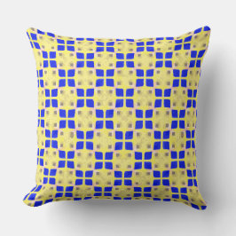 Golden Yellow Squares Kissen