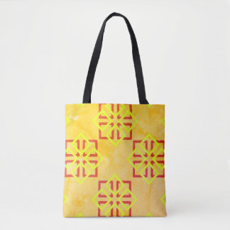 Golden Yellow Squares Tasche