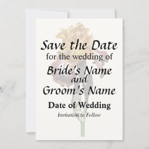 Golden Yellow und Bronze Iris Save The Date