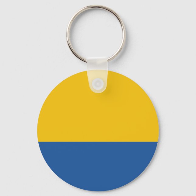 Golden Yellow und Royal Blue Schlüsselanhänger (Vorderseite)